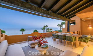 Appartement en bord de mer, rénové avec goût, avec vue imprenable sur la mer, entre Marbella et Estepona 782924 