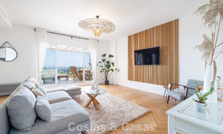 Opportunité! Penthouse de luxe de 3 chambres avec vue sur la mer à vendre dans la Vallée des Golfs de Nueva Andalucia, Marbella 783317 