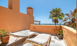 Opportunité! Penthouse de luxe de 3 chambres avec vue sur la mer à vendre dans la Vallée des Golfs de Nueva Andalucia, Marbella 783344 