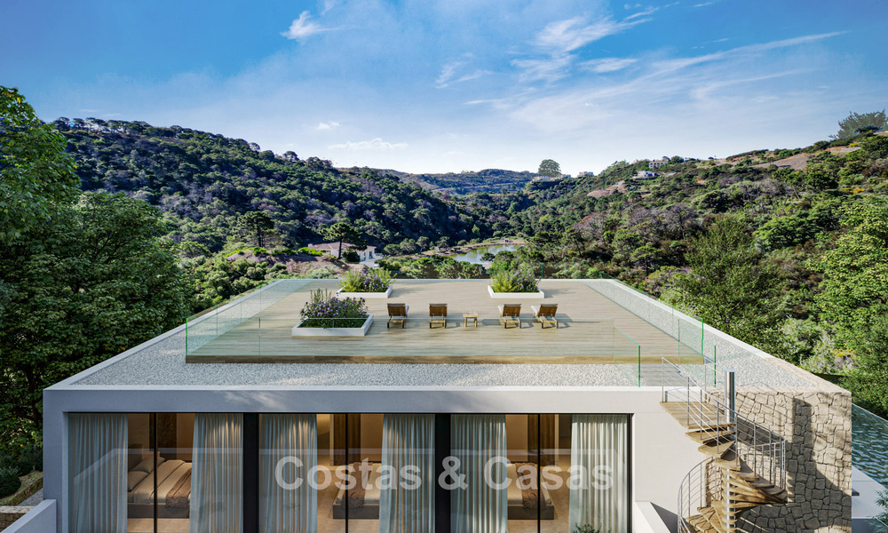 Villa neuve sur plan à l'architecture avant-gardiste à vendre sur les collines de Marbella - Benahavis 783397