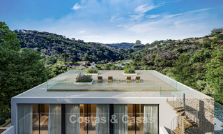 Villa neuve sur plan à l'architecture avant-gardiste à vendre sur les collines de Marbella - Benahavis 783397 