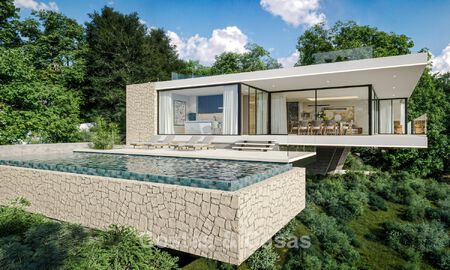 Villa neuve sur plan à l'architecture avant-gardiste à vendre sur les collines de Marbella - Benahavis 783398