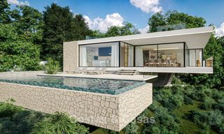 Villa neuve sur plan à l'architecture avant-gardiste à vendre sur les collines de Marbella - Benahavis 783398 