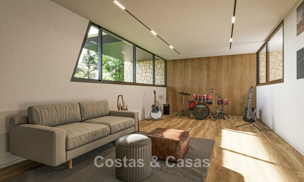 Villa neuve sur plan à l'architecture avant-gardiste à vendre sur les collines de Marbella - Benahavis 783408