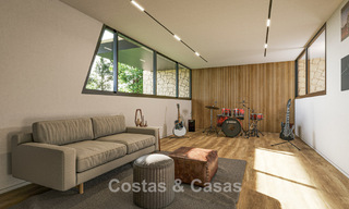 Villa neuve sur plan à l'architecture avant-gardiste à vendre sur les collines de Marbella - Benahavis 783408 