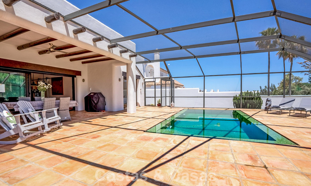 Villa de luxe de plain-pied, prête à emménager, à vendre en première ligne de golf, dans un complexe hôtelier de premier plan à Mijas, Costa del Sol 783956