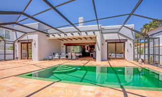 Villa de luxe de plain-pied, prête à emménager, à vendre en première ligne de golf, dans un complexe hôtelier de premier plan à Mijas, Costa del Sol 783958 
