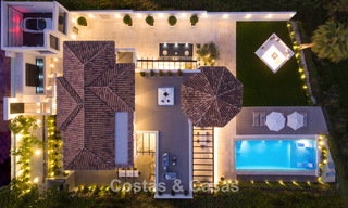 Luxueuse villa méditerranéenne moderne à vendre, en première ligne du golf d'Aloha, dans la vallée de Nueva Andalucia, Marbella 784089 
