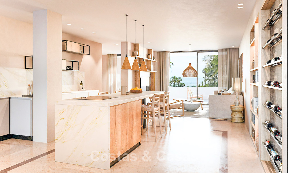 Appartement rénové avec vue sur la mer à vendre dans un complexe en bord de mer, à quelques pas de Puerto Banús, Marbella 784675