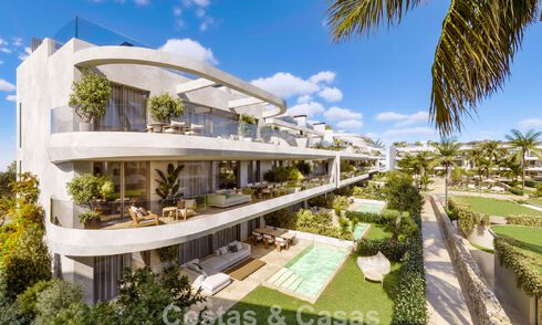 Appartements innovants sur plan à vendre à quelques pas des commodités et de la plage à Estepona, Costa de Sol 784904