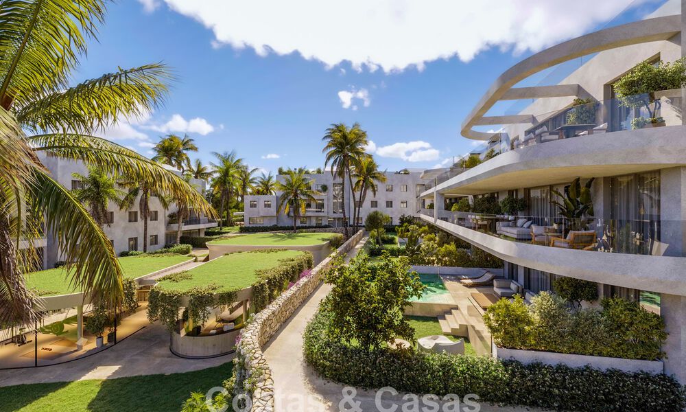 Appartements innovants sur plan à vendre à quelques pas des commodités et de la plage à Estepona, Costa de Sol 784924