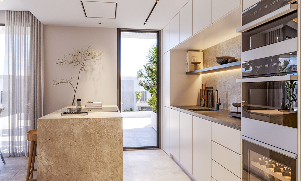 Appartements innovants sur plan à vendre à quelques pas des commodités et de la plage à Estepona, Costa de Sol 784940