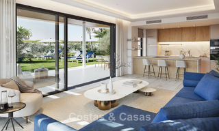 Lancement ! Appartements avec vue panoramique sur la mer à vendre, en première ligne de golf à Mijas Costa, Costa del Sol 784986 