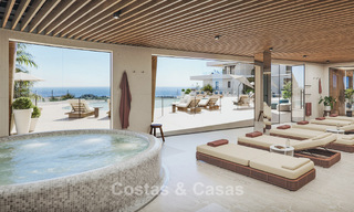 Lancement ! Appartements avec vue panoramique sur la mer à vendre, en première ligne de golf à Mijas Costa, Costa del Sol 784990 