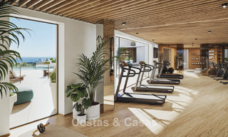 Lancement ! Appartements avec vue panoramique sur la mer à vendre, en première ligne de golf à Mijas Costa, Costa del Sol 784991 