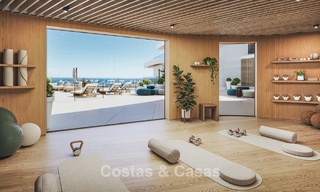 Lancement ! Appartements avec vue panoramique sur la mer à vendre, en première ligne de golf à Mijas Costa, Costa del Sol 784992 