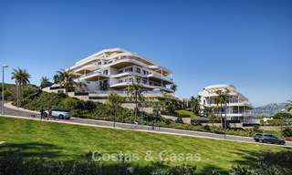 Lancement ! Appartements avec vue panoramique sur la mer à vendre, en première ligne de golf à Mijas Costa, Costa del Sol 784999 