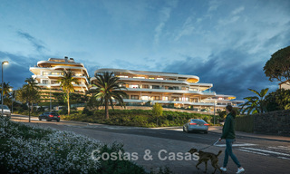 Lancement ! Appartements avec vue panoramique sur la mer à vendre, en première ligne de golf à Mijas Costa, Costa del Sol 785000 