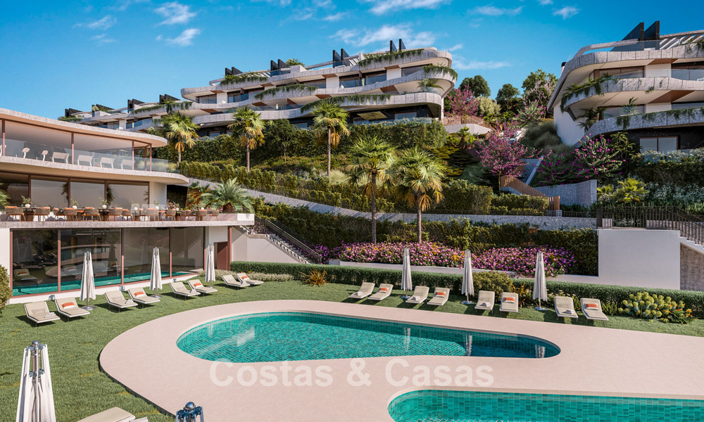 Pré-lancement ! Luxueux appartements neufs à vendre dans les collines verdoyantes d'Elviria, à l'est du centre de Marbella 785012