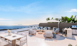 Lancement! Appartements innovants sur plan avec vue panoramique sur la mer à vendre près du centre-ville d'Estepona 785255 