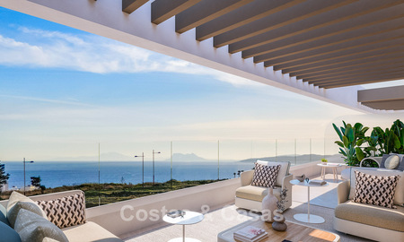 Lancement! Appartements innovants sur plan avec vue panoramique sur la mer à vendre près du centre-ville d'Estepona 785257