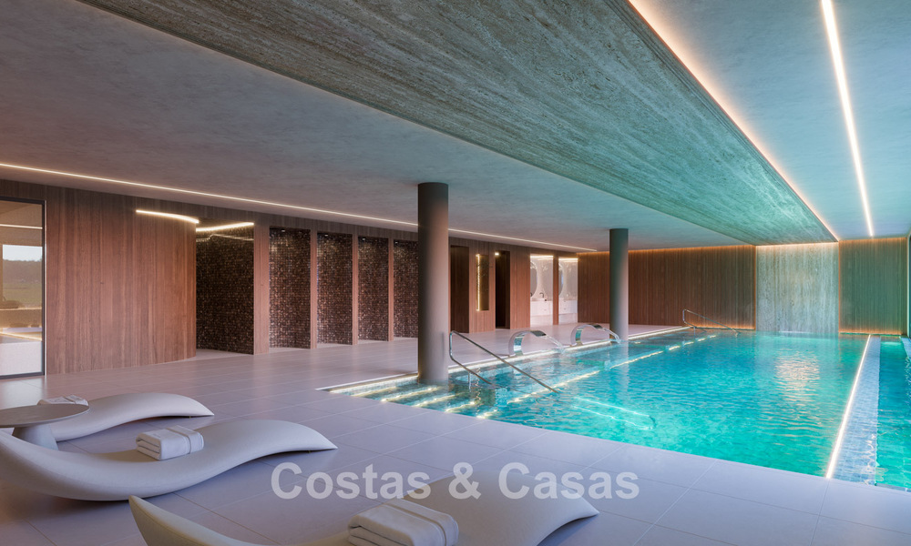 Lancement! Appartements innovants sur plan avec vue panoramique sur la mer à vendre près du centre-ville d'Estepona 785265