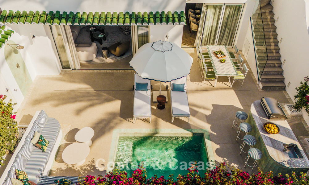 Luxueuse propriété en bord de mer avec vue sur la mer, à vendre, sur la plage, sur le prestigieux Golden Mile de Marbella 785342