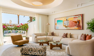Luxueuse propriété en bord de mer avec vue sur la mer, à vendre, sur la plage, sur le prestigieux Golden Mile de Marbella 785353 