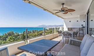Appartement contemporain rénové de 3 chambres avec vue dégagée sur la mer à vendre à l'est du centre de Marbella 785516 