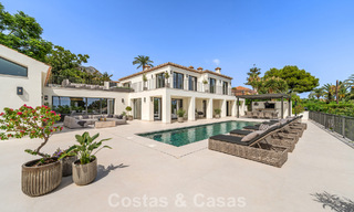 Spacieuse villa de luxe à l'architecture méditerranéenne moderne à vendre sur le Golden Mile de Marbella 785537 
