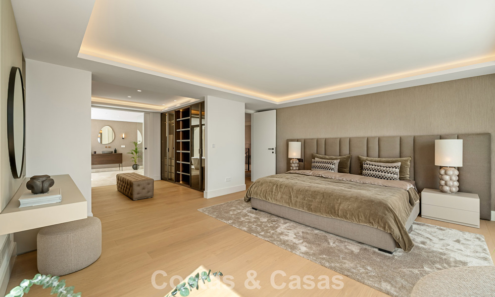 Spacieuse villa de luxe à l'architecture méditerranéenne moderne à vendre sur le Golden Mile de Marbella 785551