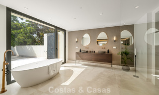 Spacieuse villa de luxe à l'architecture méditerranéenne moderne à vendre sur le Golden Mile de Marbella 785552 
