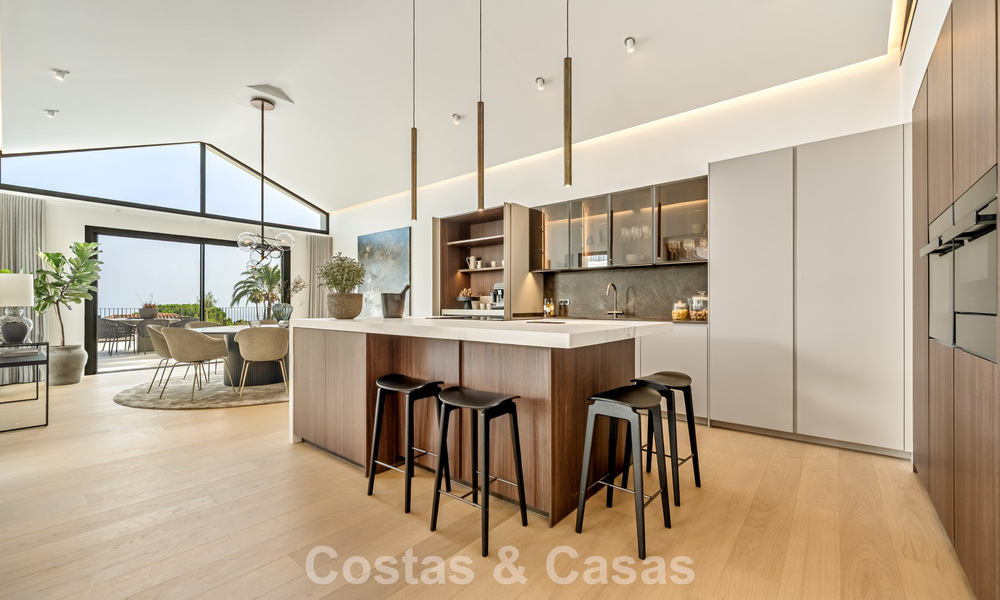 Spacieuse villa de luxe à l'architecture méditerranéenne moderne à vendre sur le Golden Mile de Marbella 785575