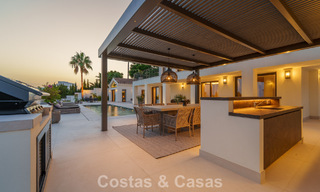 Spacieuse villa de luxe à l'architecture méditerranéenne moderne à vendre sur le Golden Mile de Marbella 785584 