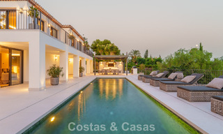 Spacieuse villa de luxe à l'architecture méditerranéenne moderne à vendre sur le Golden Mile de Marbella 785588 