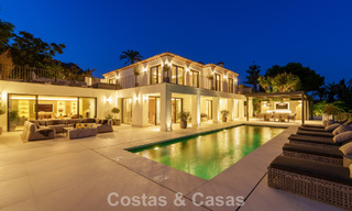 Spacieuse villa de luxe à l'architecture méditerranéenne moderne à vendre sur le Golden Mile de Marbella 785591 