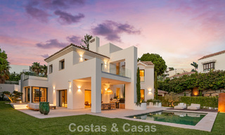 Villa moderne de luxe à vendre en deuxième ligne de golf, dans un quartier résidentiel privilégié, à Benahavis - Marbella 785765 