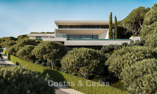 Villas neuves de conception architecturale avec vue sur la mer à vendre dans une résidence sécurisée à Benahavis - Marbella 785775 
