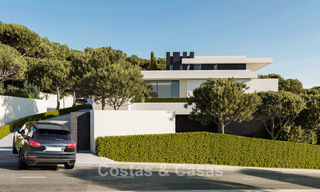 Villas neuves de conception architecturale avec vue sur la mer à vendre dans une résidence sécurisée à Benahavis - Marbella 785776 