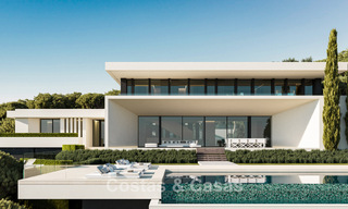 Villas neuves de conception architecturale avec vue sur la mer à vendre dans une résidence sécurisée à Benahavis - Marbella 785777 