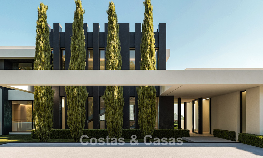 Villas neuves de conception architecturale avec vue sur la mer à vendre dans une résidence sécurisée à Benahavis - Marbella 785778