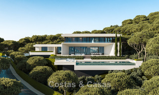 Villas neuves de conception architecturale avec vue sur la mer à vendre dans une résidence sécurisée à Benahavis - Marbella 785781 
