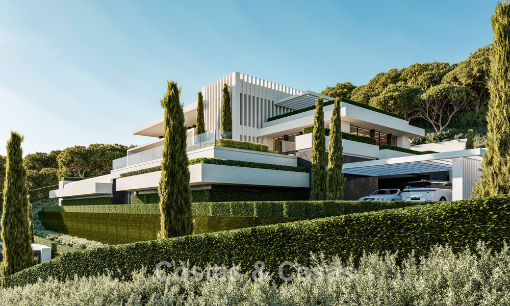 Villas de luxe haut de gamme avec vue panoramique sur la mer, dans une résidence sécurisée à Benahavis - Marbella 785787