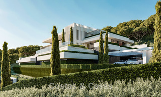 Villas de luxe haut de gamme avec vue panoramique sur la mer, dans une résidence sécurisée à Benahavis - Marbella 785787 