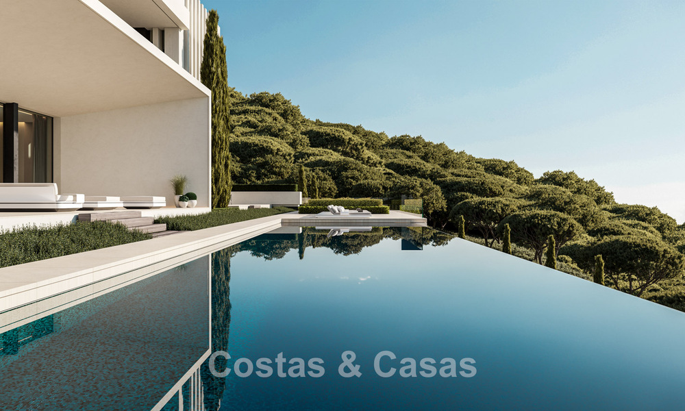 Villas de luxe haut de gamme avec vue panoramique sur la mer, dans une résidence sécurisée à Benahavis - Marbella 785788