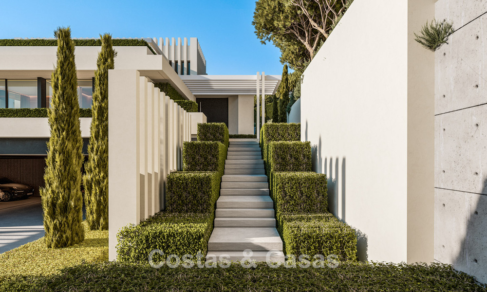 Villas de luxe haut de gamme avec vue panoramique sur la mer, dans une résidence sécurisée à Benahavis - Marbella 785791