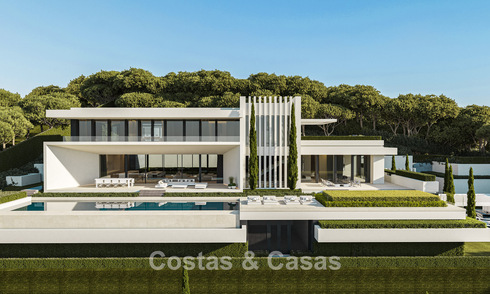 Villas de luxe haut de gamme avec vue panoramique sur la mer, dans une résidence sécurisée à Benahavis - Marbella 785794
