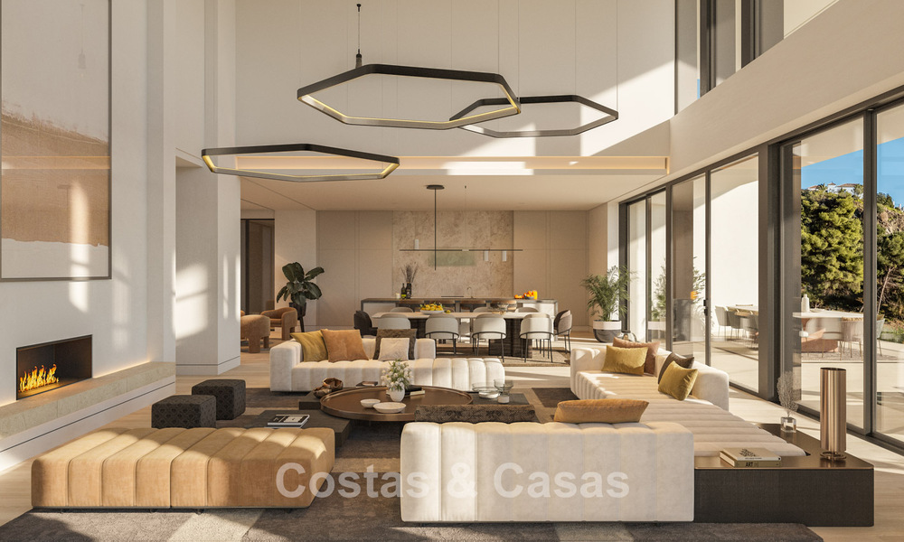 Villas prestigieuses avec vue panoramique imprenable sur la mer, situées dans un complexe résidentiel sécurisé à Benahavis - Marbella 785796