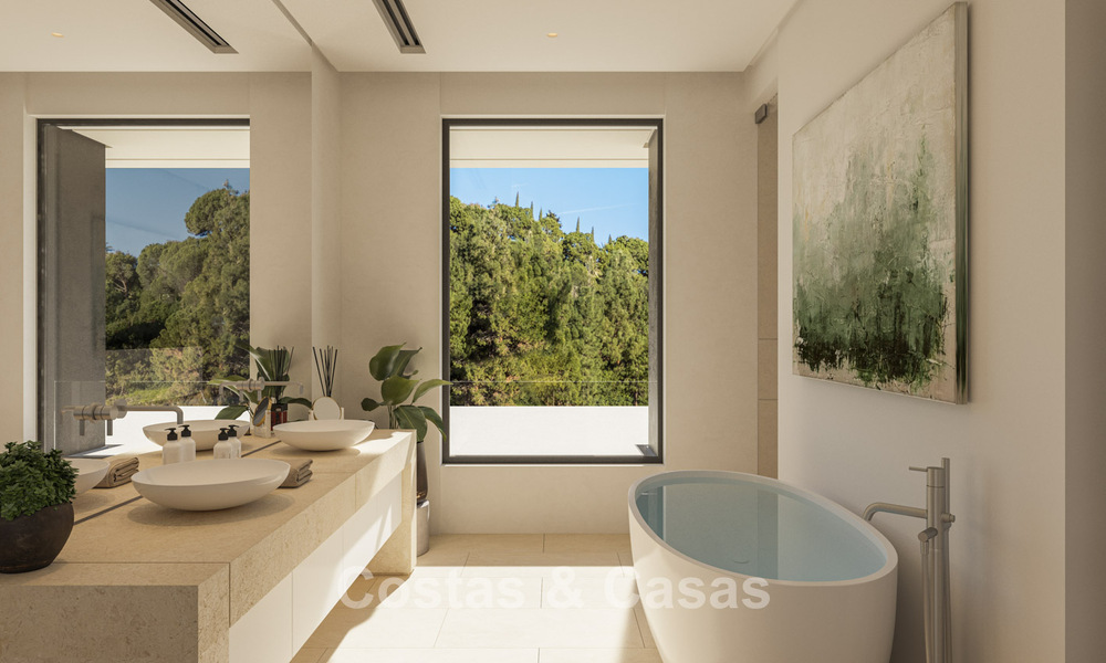 Villas prestigieuses avec vue panoramique imprenable sur la mer, situées dans un complexe résidentiel sécurisé à Benahavis - Marbella 785797