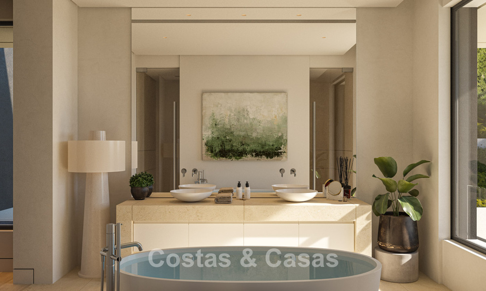 Villas prestigieuses avec vue panoramique imprenable sur la mer, situées dans un complexe résidentiel sécurisé à Benahavis - Marbella 785800